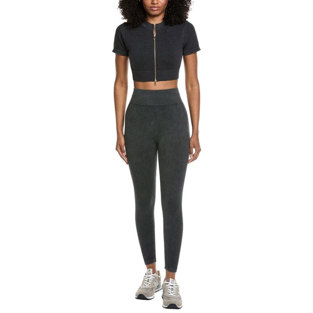 Marion Womens  2Pc Seamless Pan & Top Set, Black